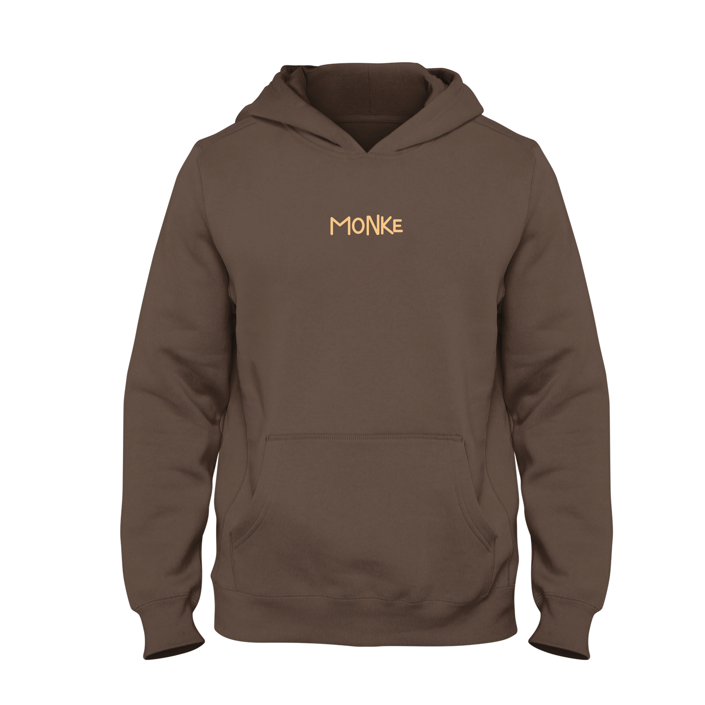 Monke Embroidered Text Hoodie
