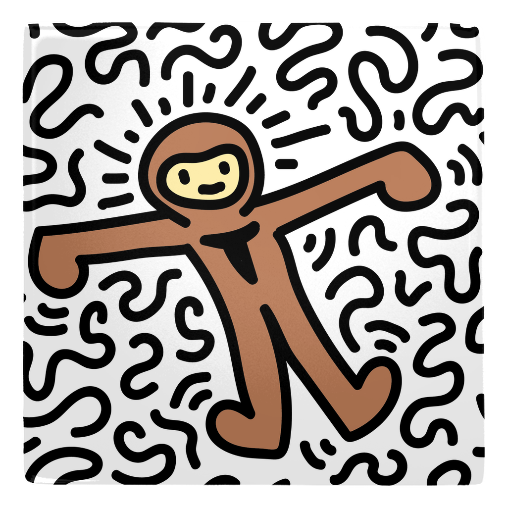 Monke Doodle Fridge Magnet