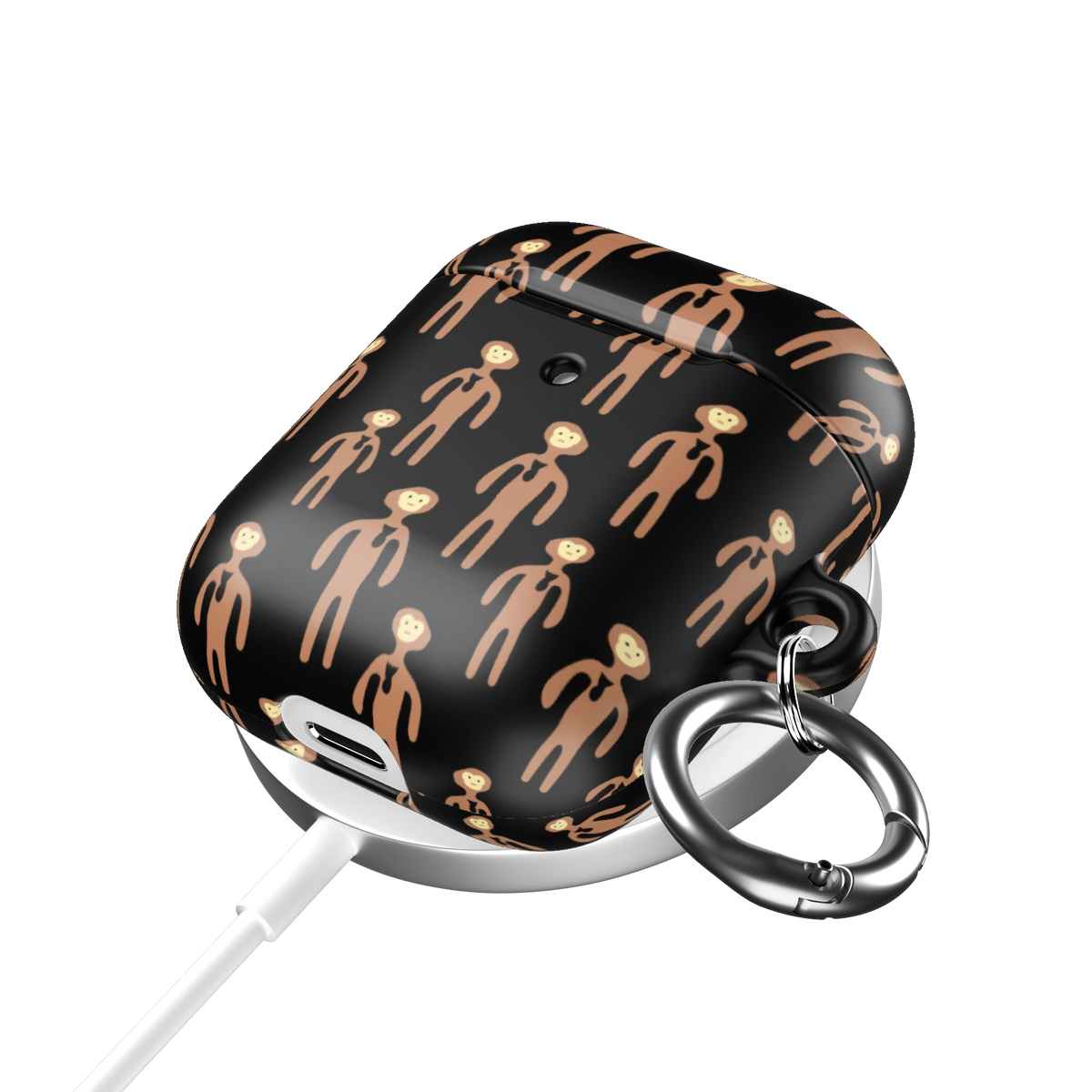 Monke Pattern Airpod Case