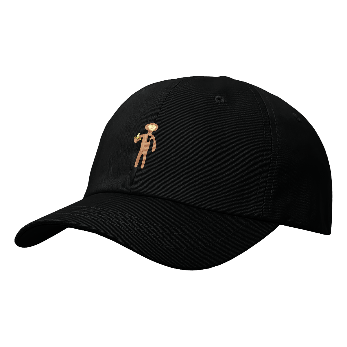 Monke Enjoying Banana Dad Hat