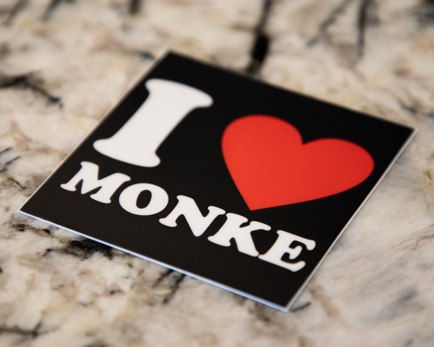 I ❤️ Monke Sticker