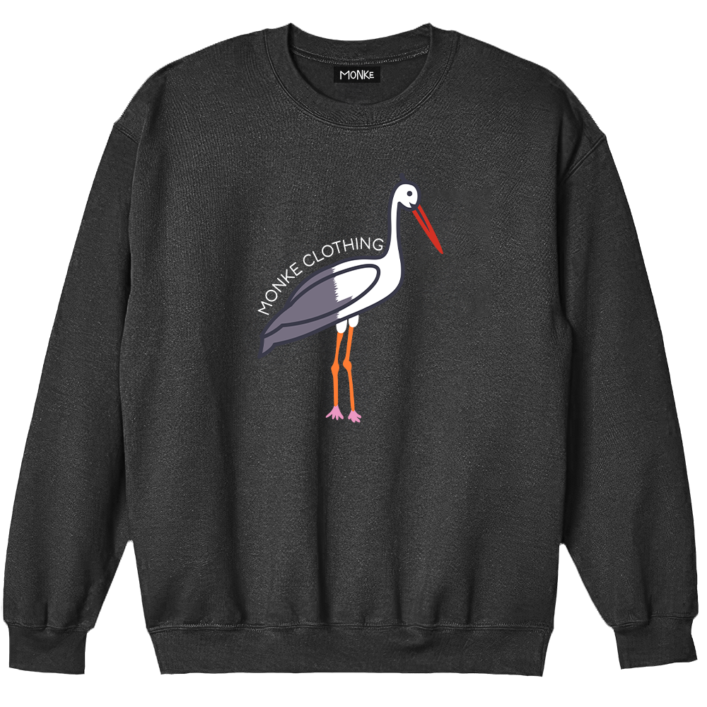 Stork Woven Sweater (Black)