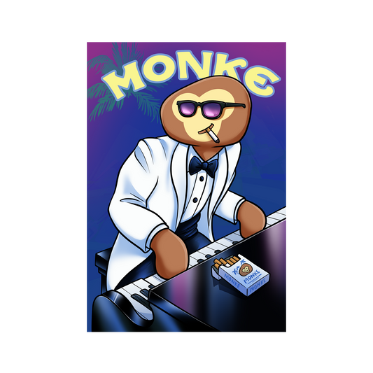 Piano Monke Poster