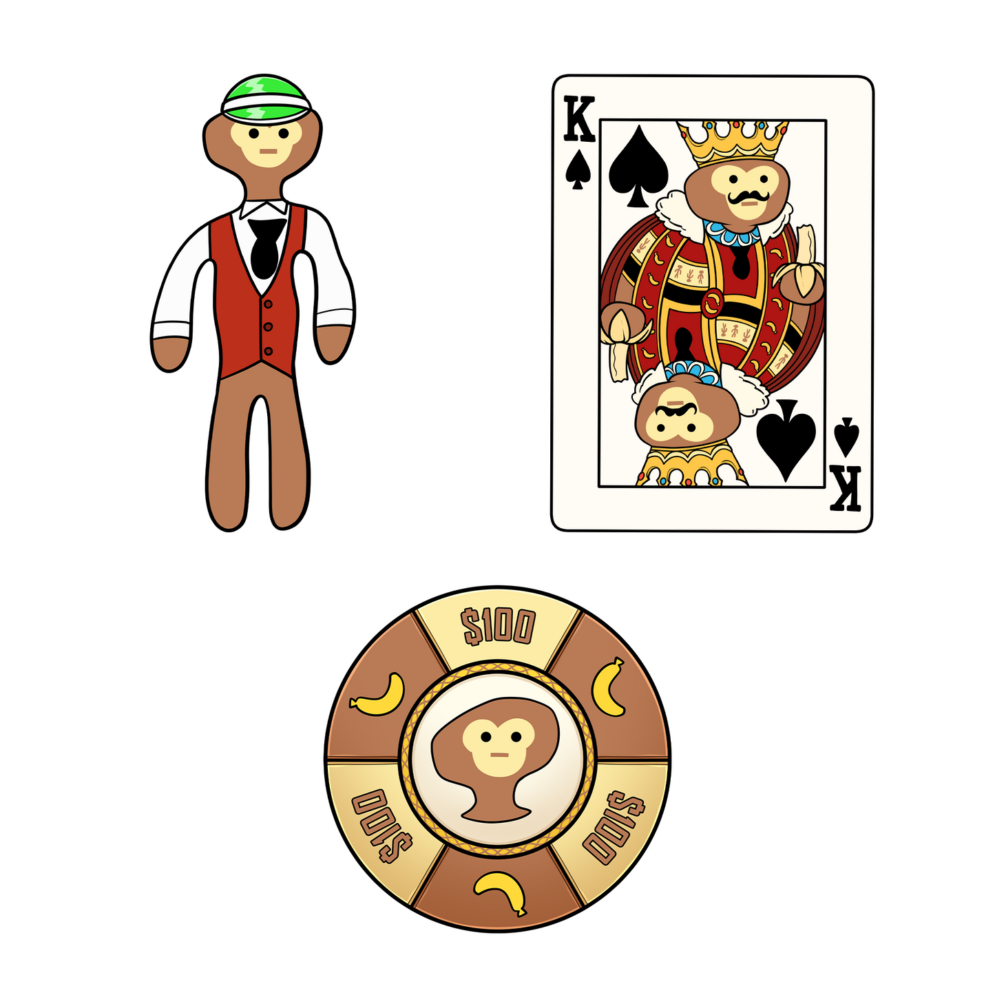 Poker Face Sticker Pack