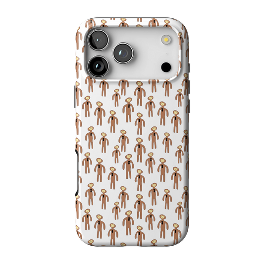 Monke Pattern White Case