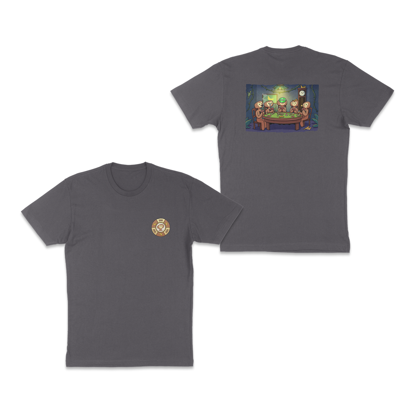 Monkes Playing Poker T-Shirt