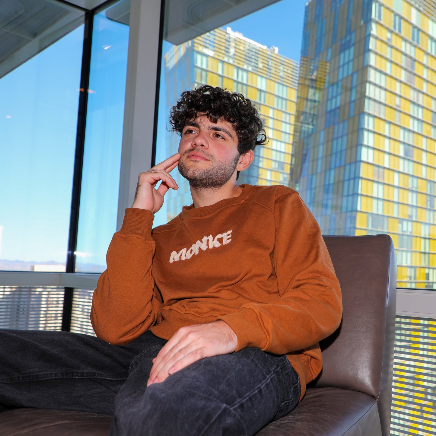 Distressed "Monke" Sweater