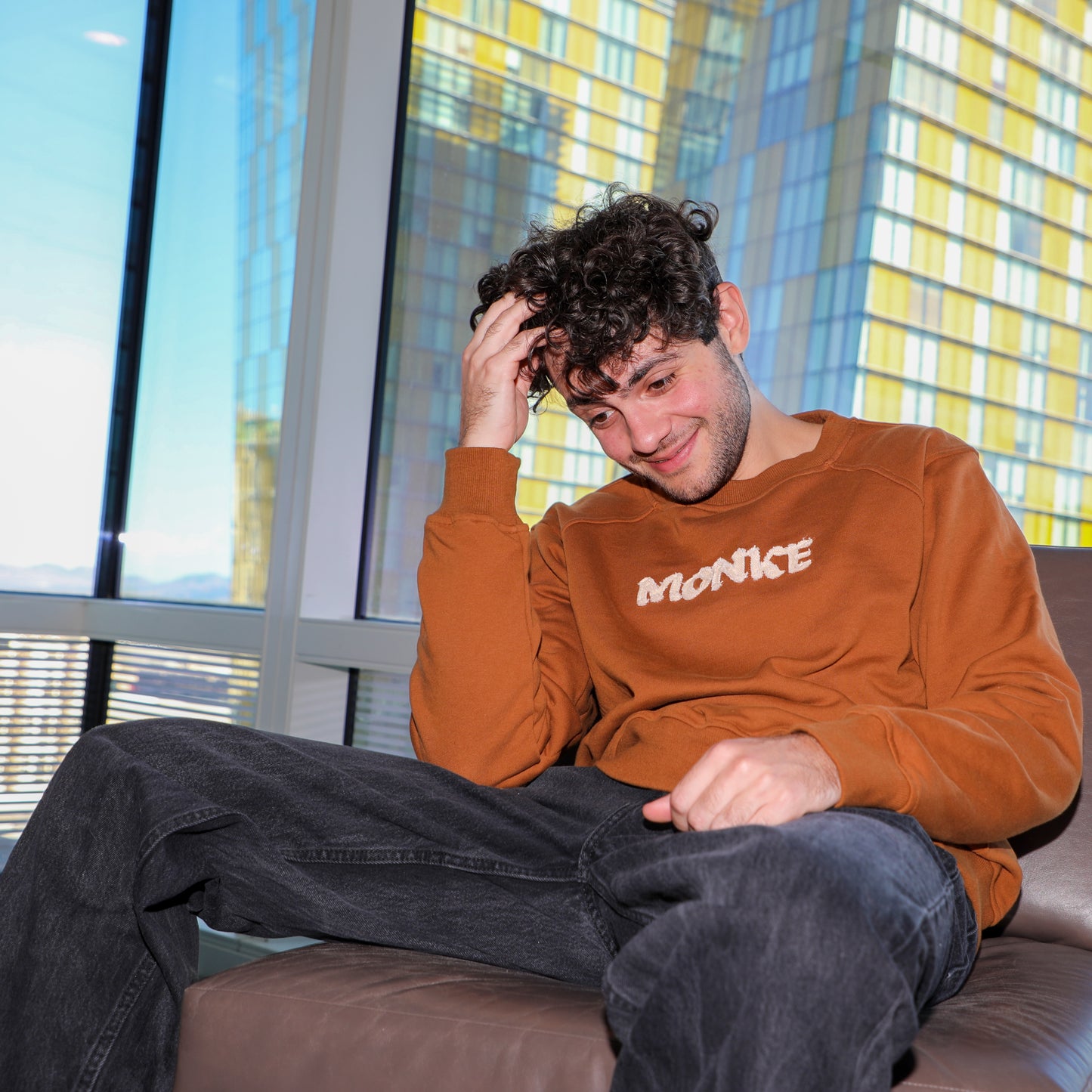 Distressed "Monke" Sweater