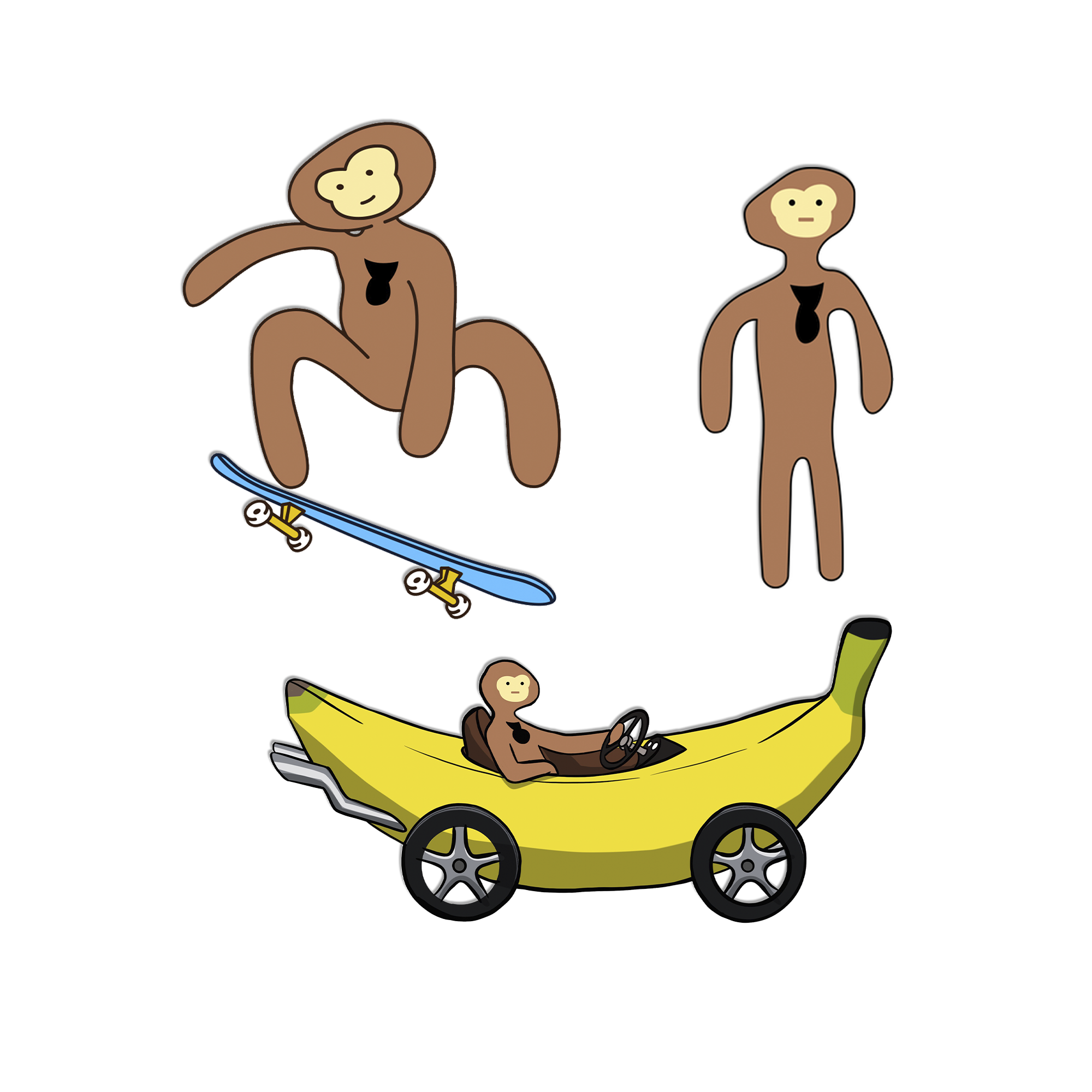 Monkees Sticker Monke Sticker Pack – Monke Clothing