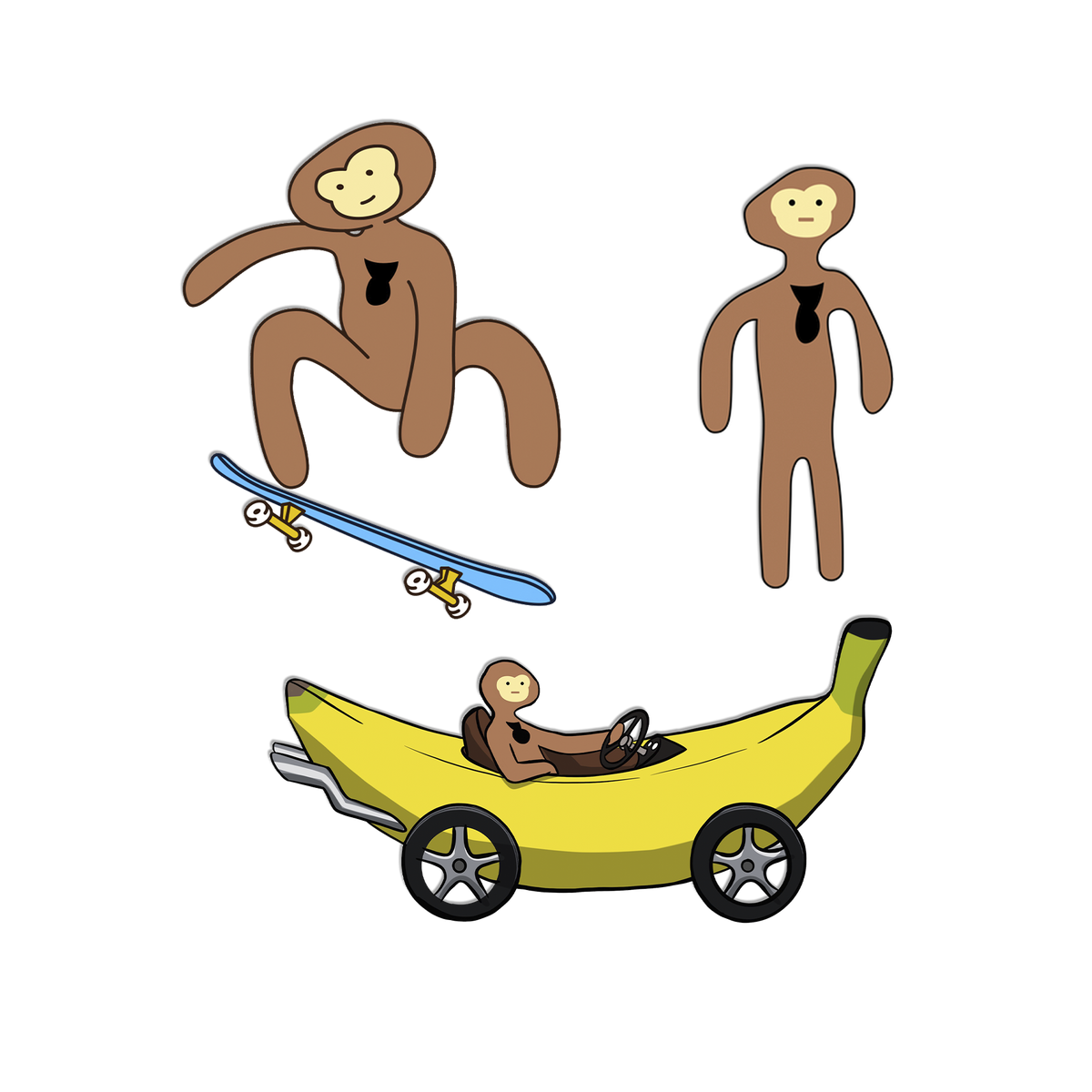 Monkees Sticker Monke Sticker Pack – Monke Clothing