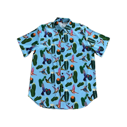 Hummingbird button down T-Shirt