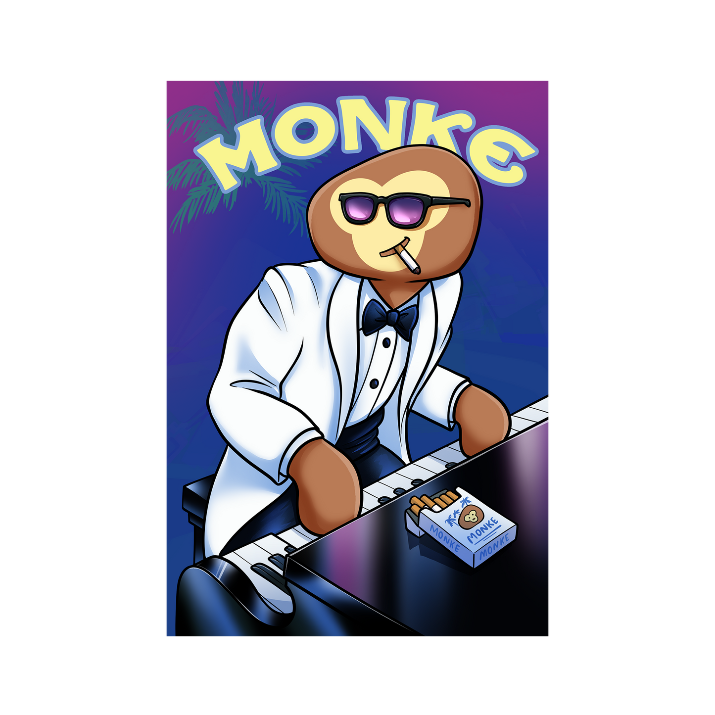 Piano Monke Poster