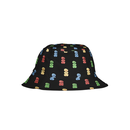 Gummy Monke Bucket Hat (Black)