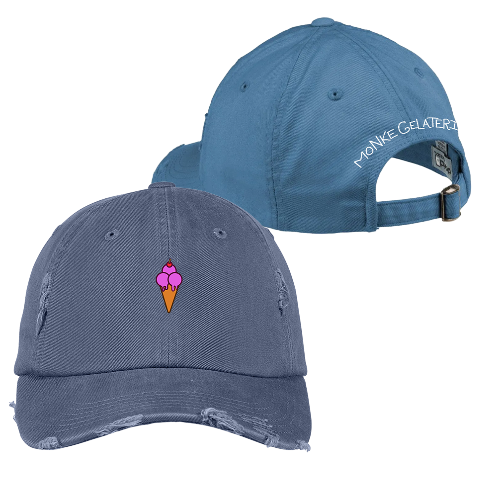 Distressed Monke Gelateria Dad hat