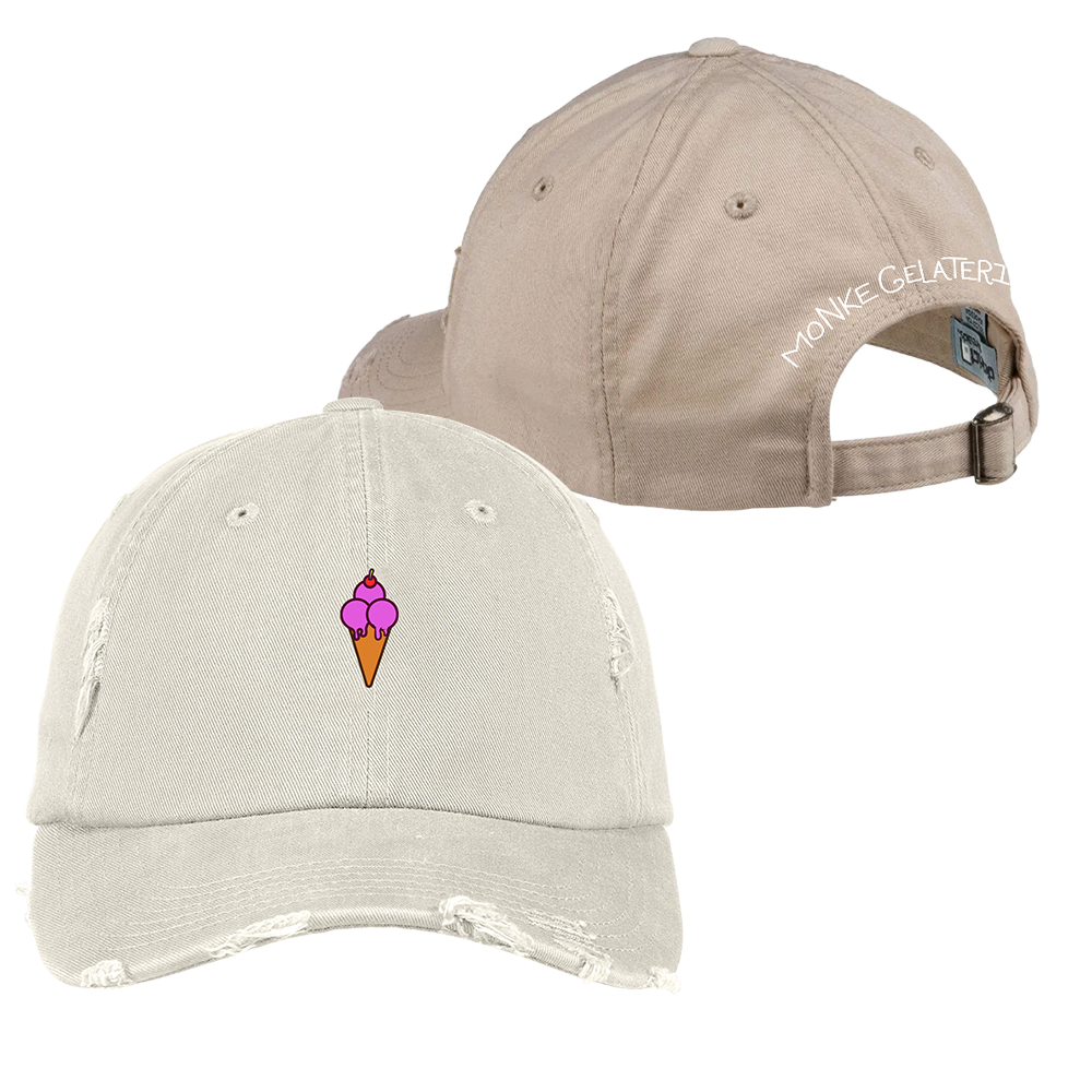 Distressed Monke Gelateria Dad hat