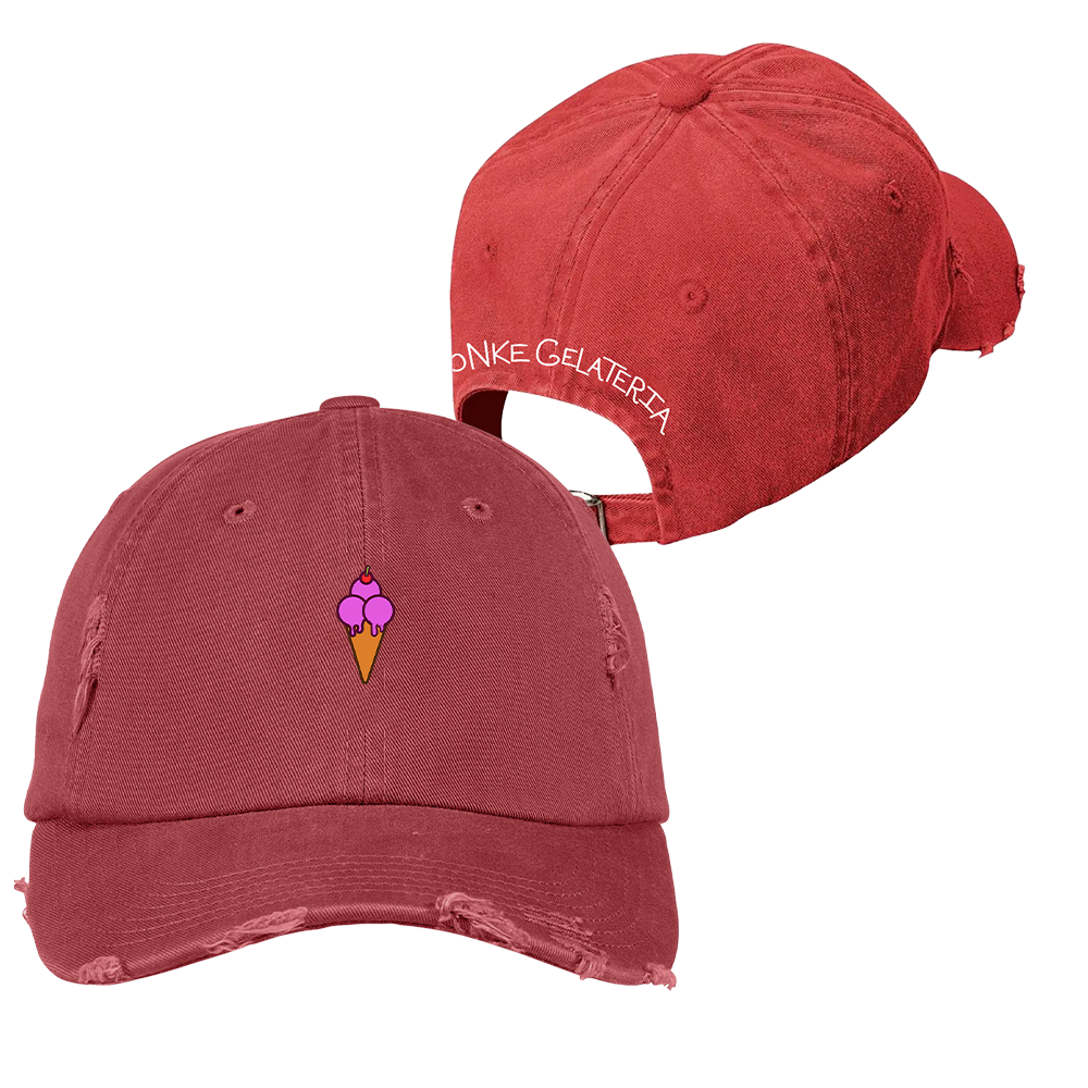 Distressed Monke Gelateria Dad hat