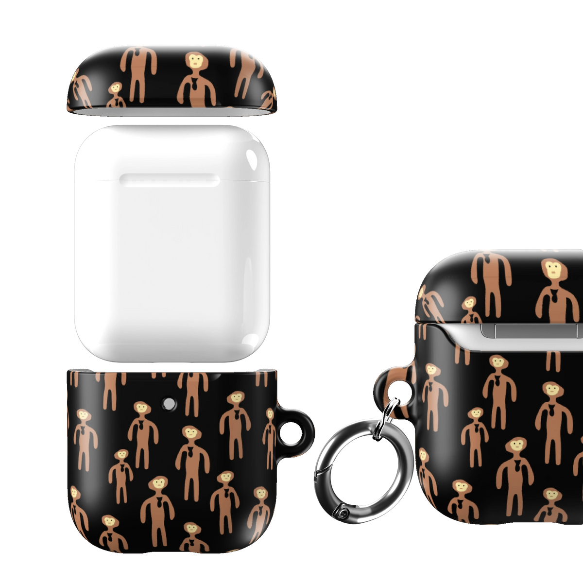 Monke Pattern Airpod Case